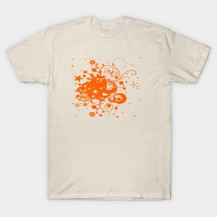 Floral And Stars Burst T-Shirt